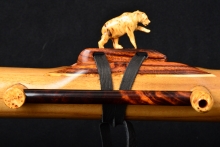 Teak Native American Flute, Minor, Bass G-3, #F23A